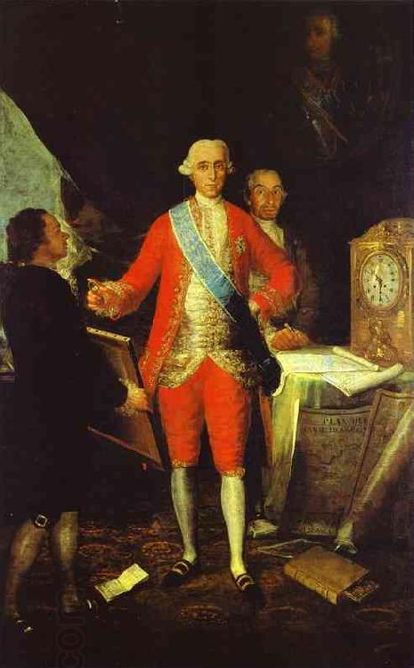 Francisco Jose de Goya Francisco de Goya the Count of Floridablanca and Goya. oil painting picture